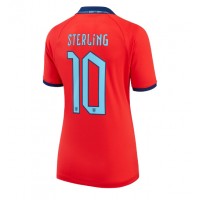 Echipament fotbal Anglia Raheem Sterling #10 Tricou Deplasare Mondial 2022 pentru femei maneca scurta